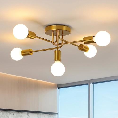 Gold deckenleuchte flammig - gold,